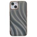iPhone 14 Powlekane Etui z TPU z Serii Abstract - Siwy