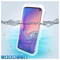 Wodoszczelne etui z serii Active do telefonu Samsung Galaxy S10 - IP68 - Białe