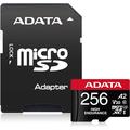 Karta pamięci Adata High Endurance microSDXC z adapterem AUSDX256GUI3V30SHA2-RA1 - 256 GB