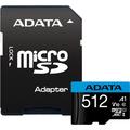 Karta pamięci Adata Premier microSDXC z adapterem SD AUSDX512GUICL10A1-RA1 - 512 GB