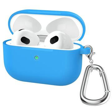 AirPods 3 Silikonowe Etui z Brelokiem A060 - Błękit