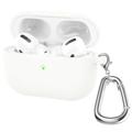 AirPods 3 Silikonowe Etui z Brelokiem A060 - Biel