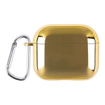 Galwanizowane plastikowe etui na słuchawki AirPods 4 - złote