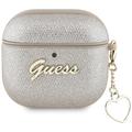 AirPods 4 Guess Metallic Script Charm Etui - złoty