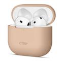AirPods 4 Tech-Protect Silikonowe etui - Kawa Latte