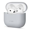 AirPods 4 Tech-Protect Silikonowe etui - Kredka Szara