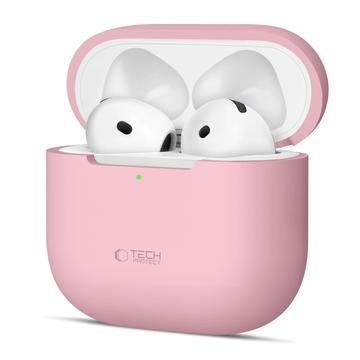 AirPods 4 Tech-Protect Silikonowe etui - Przykurzony róż