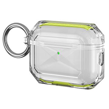 Dwukolorowe etui ochronne AirPods Pro 3 z miękkiego TPU - żółte/przezroczyste