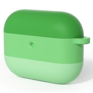 AirPods Pro 3 Gradient Shockproof Silicone Case z karabińczykiem - Zielony