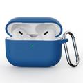 AirPods Pro 3 Silikonowe Etui z Karabińczykiem - Ciemnoniebieski