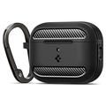 AirPods Pro 3 Etui z TPU Spigen Rugged Armor - Czarne