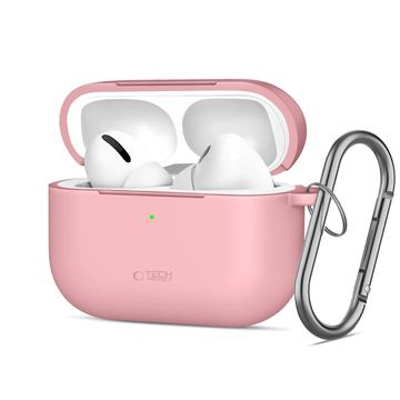 Etui na haczyk silikonowy Airpods Pro 3 Tech-Protect - Przykurzony róż