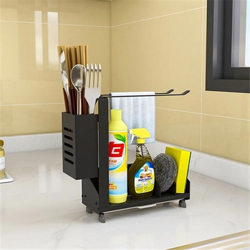 Aluminiowy organizer kuchenny z tacą ociekową