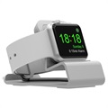 Apple Watch Series SE/6/5/4/3/2/1 Stojak do Ładowania ze Stopu Aluminium - Srebro