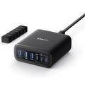 Ładowarka biurkowa Anker 112W - 3x USB-A, 3x USB-C - czarna