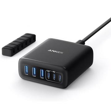 Ładowarka biurkowa Anker 112W - 3x USB-A, 3x USB-C - czarna