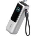 Anker 25000mAh Power Bank 165W z 2 zintegrowanymi kablami USB-C - srebrny