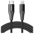 Kabel USB-C / Lightning Anker PowerLine+ II - 0,9m - Czarny