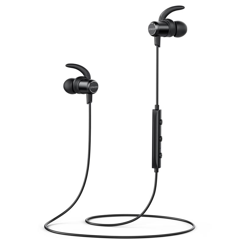 Słuchawki Bluetooth Anker SoundBuds Slim IPX5 Czarne Słuchawki Bluetooth Anker SoundBuds Slim IPX5 Czarne