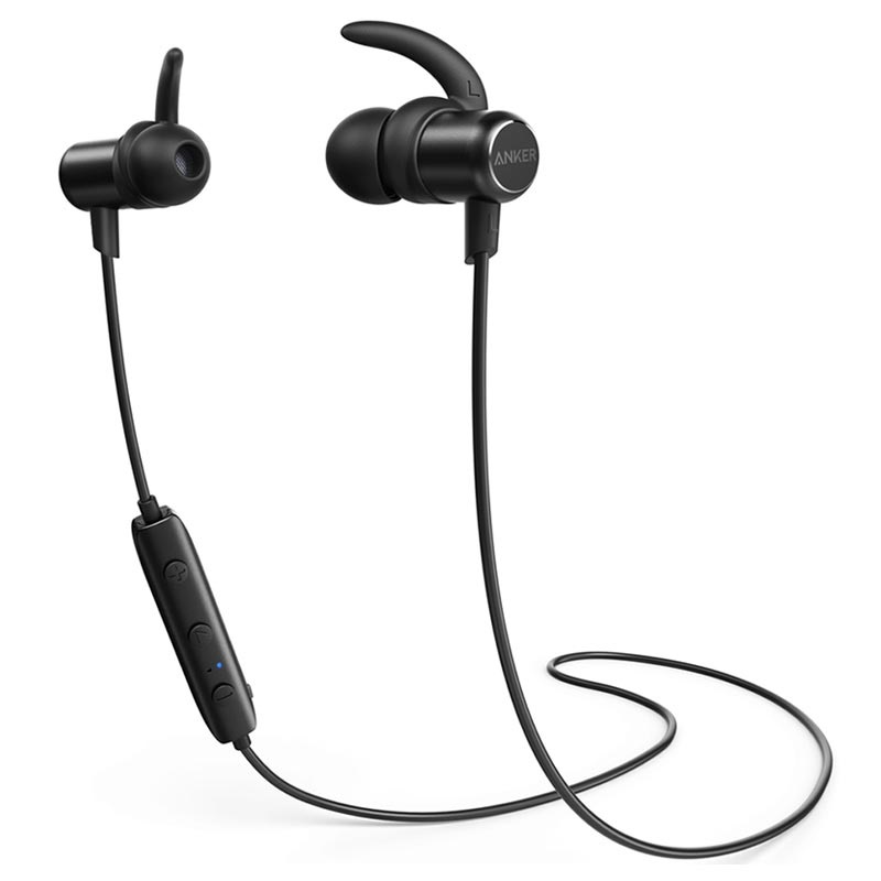 Słuchawki Bluetooth Anker SoundBuds Slim IPX5 Czarne Słuchawki Bluetooth Anker SoundBuds Slim IPX5 Czarne