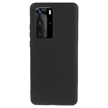 Huawei P40 Pro Matowy Pokrowiec TPU Anti-Fingerprint - Czarne