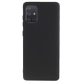 Samsung Galaxy A71 Matowy Pokrowiec TPU Anti-Fingerprint - Czarne