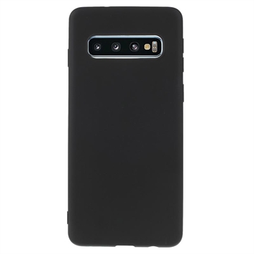 Samsung Galaxy S10 Matowy Pokrowiec TPU Anti-Fingerprint - Czarne