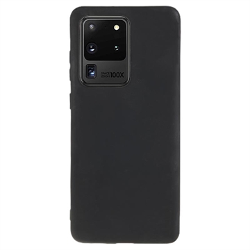 Samsung Galaxy S20 Ultra Matowy Pokrowiec TPU Anti-Fingerprint - Czarne