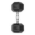 Antypoślizgowy Sześciokątny Hantel Fitness - 10kg - Czarny