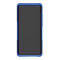 Przeciwpoślizgowe hybrydowe etui z podpórką do Huawei P30 Pro - Błękit / Czerń