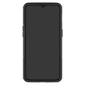 OnePlus 6T - Antypoślizgowy Hybrydowy Pokrowiec - Czerń