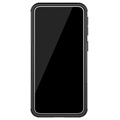 Samsung Galaxy A40 - Antypoślizgowy Hybrydowy Pokrowiec - Czerń