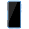 Samsung Galaxy A40 - Antypoślizgowy Hybrydowy Pokrowiec - Błękit / Czerń