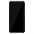 Samsung Galaxy A70 Hybrydowe Etui Antypoślizgowe z Podpórką - Czarne