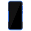 Samsung Galaxy A70 Hybrydowe Etui Antypoślizgowe z Podpórką - Błękit / Czerń