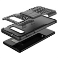 Samsung Galaxy S10 Hybrydowe Etui Antypoślizgowe z Podpórką - Czarne