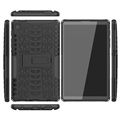 Samsung Galaxy Tab A7 Lite Antypoślizgowe Hybrydowe Etui z Podpórką - Czerń