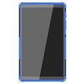 Samsung Galaxy Tab A7 Lite Antypoślizgowe Hybrydowe Etui z Podpórką - Błękit / Czerń