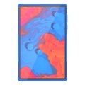 Przeciwpoślizgowe Hybrydowe Etui z Podpórką do Lenovo Tab K10 - Czerń / Błękit