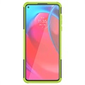 Xiaomi Redmi 9C, Redmi 9C NFC Antypoślizgowe Hybrydowe Etui z Podpórką - Zieleń / Czerń