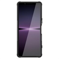 Sony Xperia 1 IV Antypoślizgowe Hybrydowe Etui - Czarne