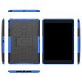iPad 10.2 2019/2020/2021 Antypoślizgowe Hybrydowe Etui z Podpórką - Błękit / Czerń
