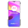 Motorola Moto E20/E30/E40 Antypoślizgowy Hybrydowy Pokrowiec - Biel / Czerń