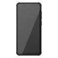 Samsung Galaxy A21s - Antypoślizgowy Hybrydowy Pokrowiec - Czerń