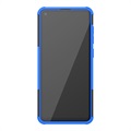 Samsung Galaxy A21s - Antypoślizgowy Hybrydowy Pokrowiec - Błękit / Czerń