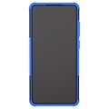 Samsung Galaxy A72 5G Antypoślizgowy Hybrydowy Pokrowiec - Błękit / Czerń