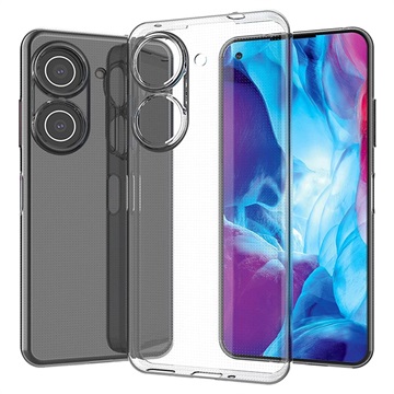 Asus Zenfone 9 Antypoślizgowe Etui z TPU - Przezroczyste