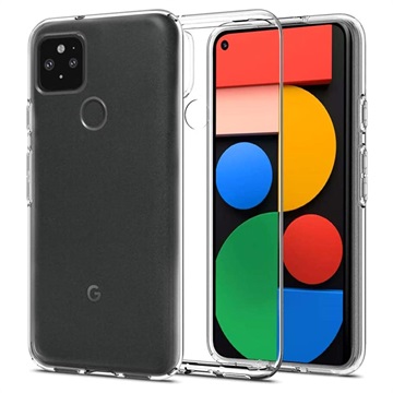 Google Pixel 5 Antypoślizgowe Etui z TPU - Przezroczyste