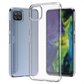 Samsung Galaxy A22 5G, Galaxy F42 5G Antypoślizgowe Etui z TPU - Przezroczyste