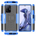 Xiaomi 11T/11T Pro Antypoślizgowy Hybrydowy Pokrowiec - Błękit / Czerń